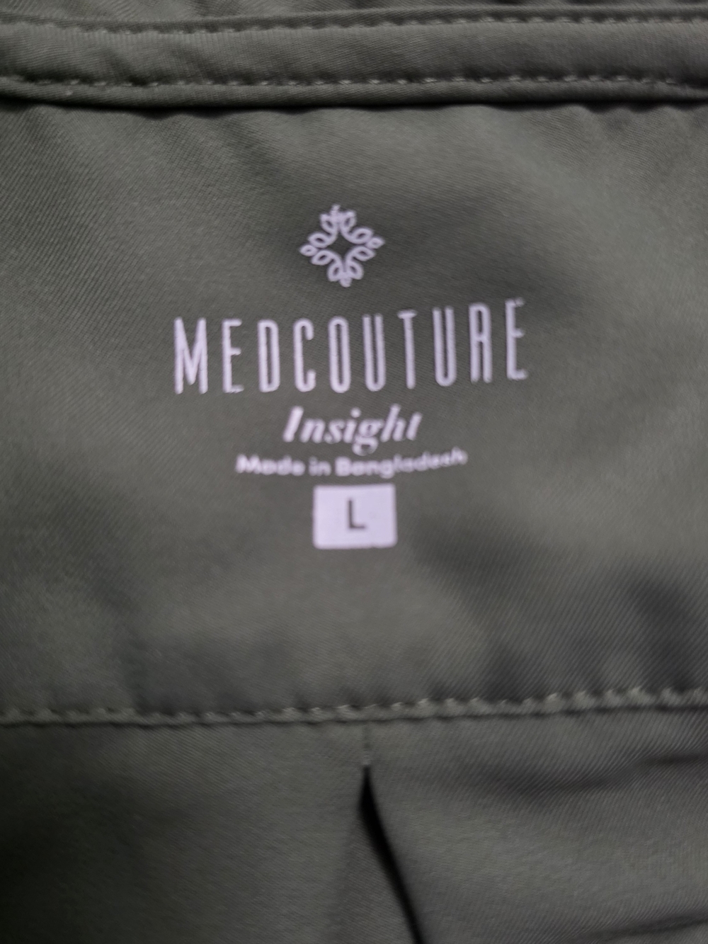 Med Couture Insight Women's Scrub Set ~ Olive ~ Large